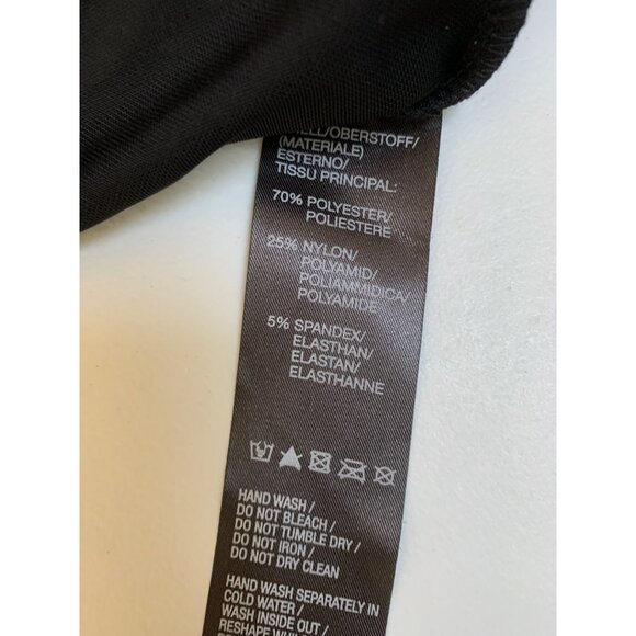 Patricia Field Black Shimmer Dress Size 4 V-Neck Sleeveless Back Zip Polyester B - Picture 6 of 6